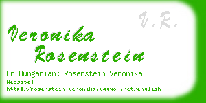 veronika rosenstein business card